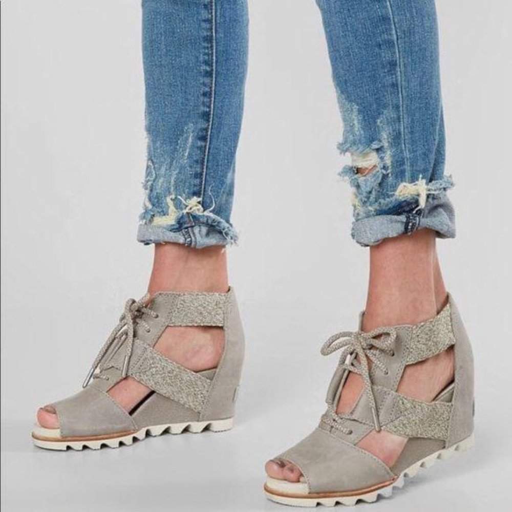 Sorel Women’s Joanie Lace Wedge Sandals